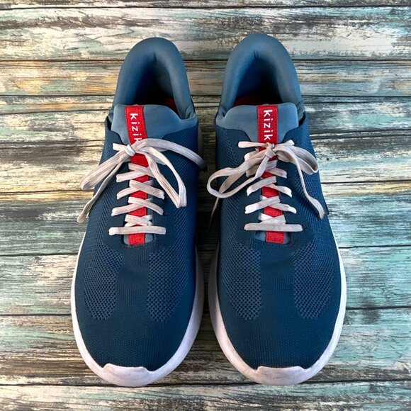 Kizik Athens Hands Free Sneakers Mens 12 Blue Knit Lace Up Slip On Athletic Shoe main image 11